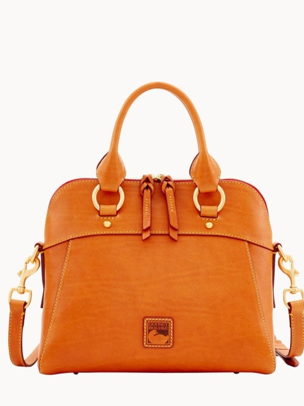 NWT Dooney & Bourke Florentine Cameron Leather Satchel (458$ Retail)